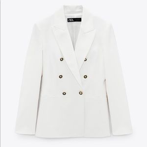 Zara Double Breasted Buttoned Blazer